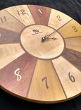 Clock- Six Species Hardwood Wall Clock 1 small