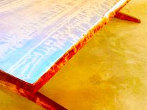 Live Edge Trestle Dining Table 2 small