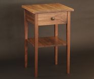 Tapered Leg End Table In Walnut 3 small
