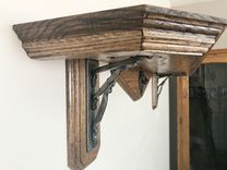 Handcrafted Heavy Duty Shelf & Mantel Steel Bracket. 6 small