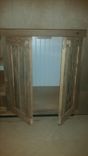 Rustic Finish Bathroom Vanity With Matching Midrror 3 small