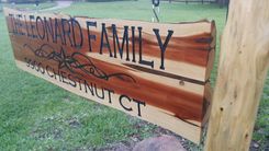 Carved Live Edge Cedar Signs 5 small