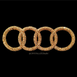 Audi Crystallized Car Emblem Bling Genuine European Crystals Bedazzled 1 small