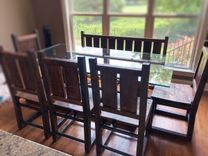 Industrial Rustic Table Bench And Chairs Dining Set 1 small