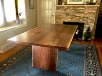 Live Edge Or Natural Edge Desk With Metallic Resin 6 small