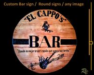 Custom signs, Bar Sign, Art, Custom, Any Logo, Image And Words, 2 Ft By 2 Ft 4 small