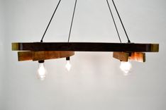 Wine Barrel Stave Chandelier - Artessa - Made From Retired California Wine Barrels 3 small