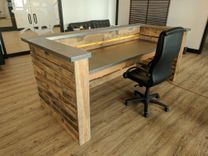 Reclaimed Wood Slat And Steel Desk With Led Lighting 3 small