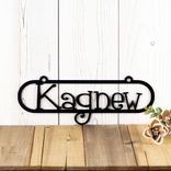 Custom Oval Metal Name Plaque 1 small