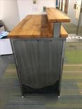 Steel And Reclaimed Hardwood Standing Desk 5 small
