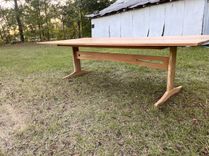 Trestle Table Quartersawn White Oak 1 small