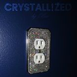 Outlet Crystallized Wall Light Switch Plate Bling Genuine European Crystals Bedazzled 1 small