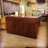 Solid Walnut Buffet With Matching Walnut Extension Table 1 small