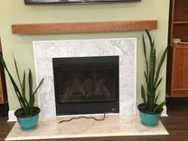 Solid Cherry Floating Mantel. 1 small
