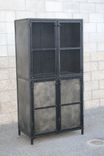 Modern Industrial Pantry Cabinet, Vintage-Style Cupboard, Industrial Storage Cabinet 3 small