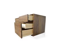 Modern Floating Walnut Credenza 4 small