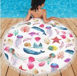 Summer Beach Towel Vacation Pool Beach Blanket Marine Aquatic Life Ocean Sea Treasure 1 small