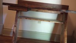 Walnut And Maple Wall Desk 3 small