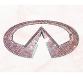 Infiniti Crystallized Car Emblem Bling Genuine European Crystals Bedazzled 1 small