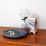 Custom Black And Teal Decorative Pitcher And Tray Home Decor 5 small
