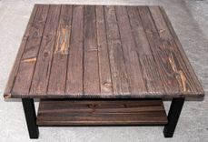 Industrial Farmhouse Coffee Table; Urban Rustic End Tables; Accent Tables 2 small