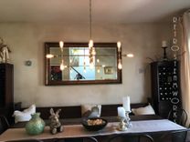 Gold Chandelier - Modern Brass Lights - Mid Century Lamp - Hallway Lighting - Light Fixtures 1 small
