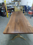 Walnut Dining Table, Live Edges, 10 Feet Long, 36 Inches Wide 5 small