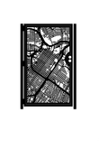 Decorative Urban Steel Gate - Houston City Streets - Garden Gate - Decorative Wall Panel 2 small