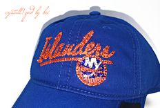 Any Team Crystallized Snapback Baseball Cap Nfl Nhl Mlb Nba Genuine European Crystals Bedazzled 3 small