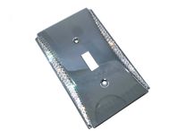 Accent Crystallized Toggle Light Switch Plate Cover Chrome Genuine European Crystals 2 small