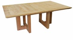 Mid-Century Modern Metro Extension Trestle Dining Table 4 small