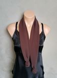 Brown Chiffon Scarf 4 small