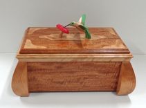 Carved Hummingbird Keepsake Box 4 small