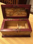Figured Ambrosia Maple And Purpleheart Music And Jewelry Box 3 small
