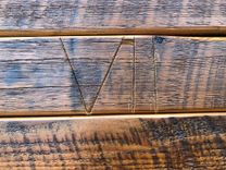 Reclaimed Wood And Welded Steel Console Table 5 small