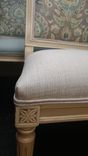 Sample - Dining Chairs Painted And Reupholstered 3 small
