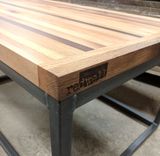 Reclaimed Wood Strip Coffee Table 2 small