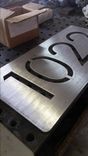 Floating Address Sign Stainless Steel 2 small