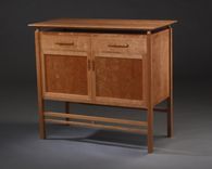 Modern Mission Cherry Cabinet With Floating Top 1 small