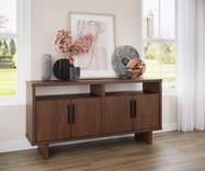 Open Top Shelf Wooden Dining Room Buffet Table 1 small