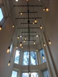 17 Light Ladder Styled Industrial Steel Pipe Chandelier 3 small