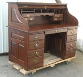 Walnut Roll Top Desk, Amish Style, County Classic 6 small