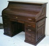 Walnut Roll Top Desk, Amish Style, County Classic 1 small