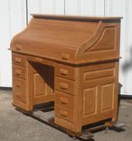 Cherry Roll Top Desk Natural Finish 2 small