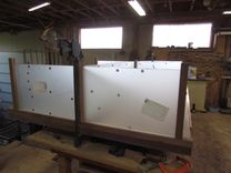 Work Stations With Glass Dividers 3 small