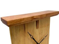 Handcrafted Arts & Crafts Custom Mantel Clock - Cherry And Maple Wood 2 small