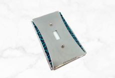 Accent Crystallized Toggle Light Switch Plate Cover Chrome Genuine European Crystals Bedazzled 3 small