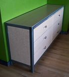 Birds-Eye Maple And Steel Dresser 1 small