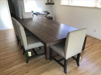 Rustic Modern Trestle Dining Table 5 small