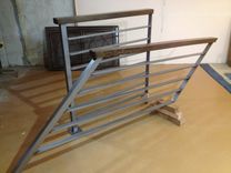 Horizontal Slat Railing Brushed Steel 4 small